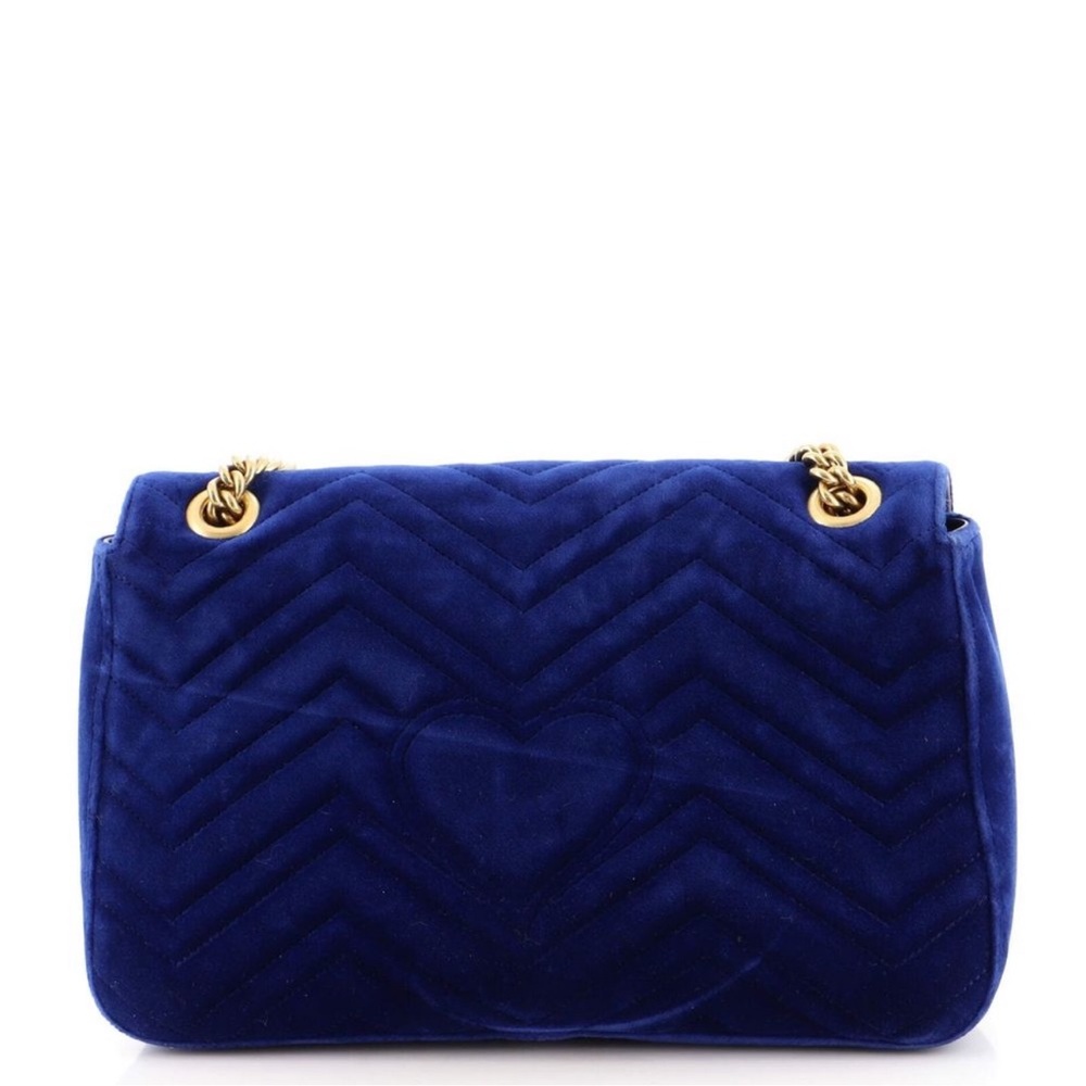 Gucci GM Marmont flap bag Embroidered - Picture 4 of 7